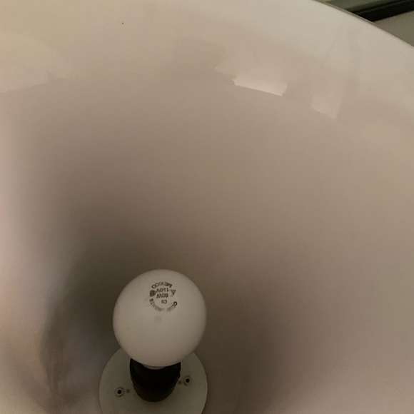 Vintage Verrerie de Vianne Glass VV Lily tulip shape table lamp Made in France - Picture 3 of 9